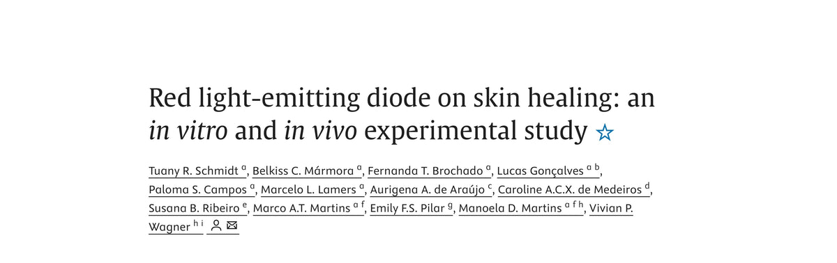RED LIGHT THERAPY ON SKIN HEALING