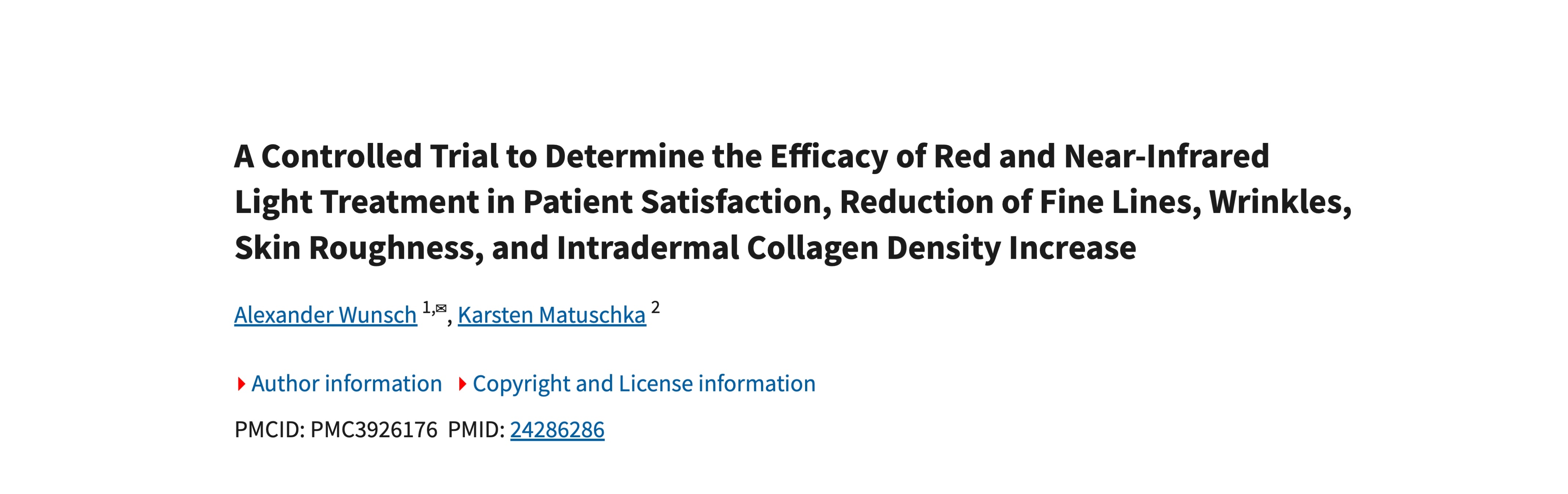RED LIGHT THERAPY SCIENCE: VISIBLE CHANGES IN WRINKLES AND SKIN ROUGHNESS